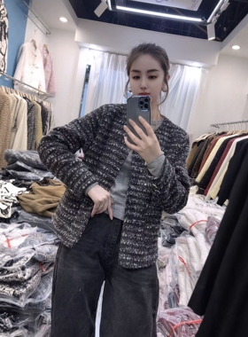 【2.5慧姐大码女装】2025新款粗纺外套MSN2695-