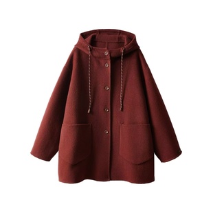 【1.10慧姐大码女装】2025新款羊毛大衣外套SFX8809A-