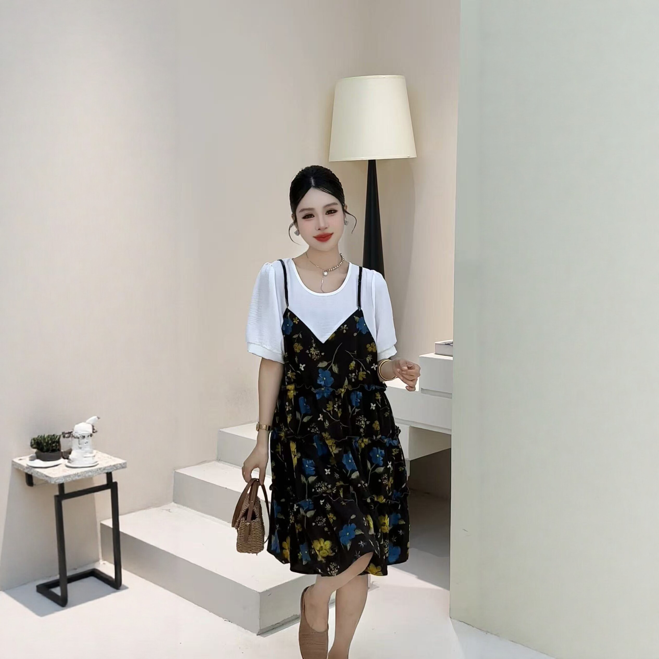 【5.11慧姐大码女装】2026新款连衣裙JYX秀3520-