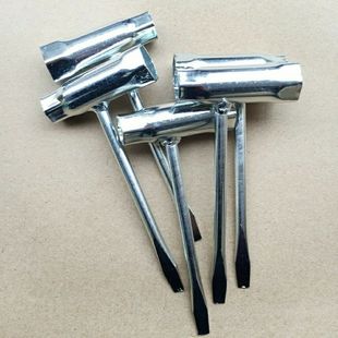 二冲程油锯一字套筒扳手油锯火花塞套筒园林机械专用扳手加厚套筒