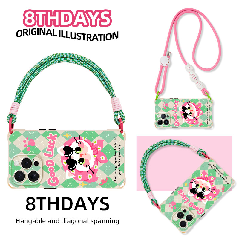 新款头巾猫咪手机壳适用苹果16带挂绳斜挎14镜头全包13小众12菱格华为pura80时尚mate70日韩小米15手提绳卡通,3C数码配件,手机保护套/壳,淘宝优惠券,粉丝福利购,淘宝优惠卷