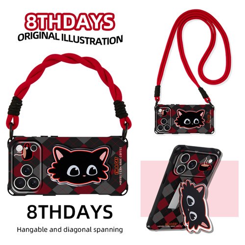 苹果16硅胶小众挂绳新款支架17