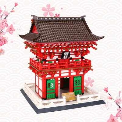 世界著名建筑小颗粒积木日本模型