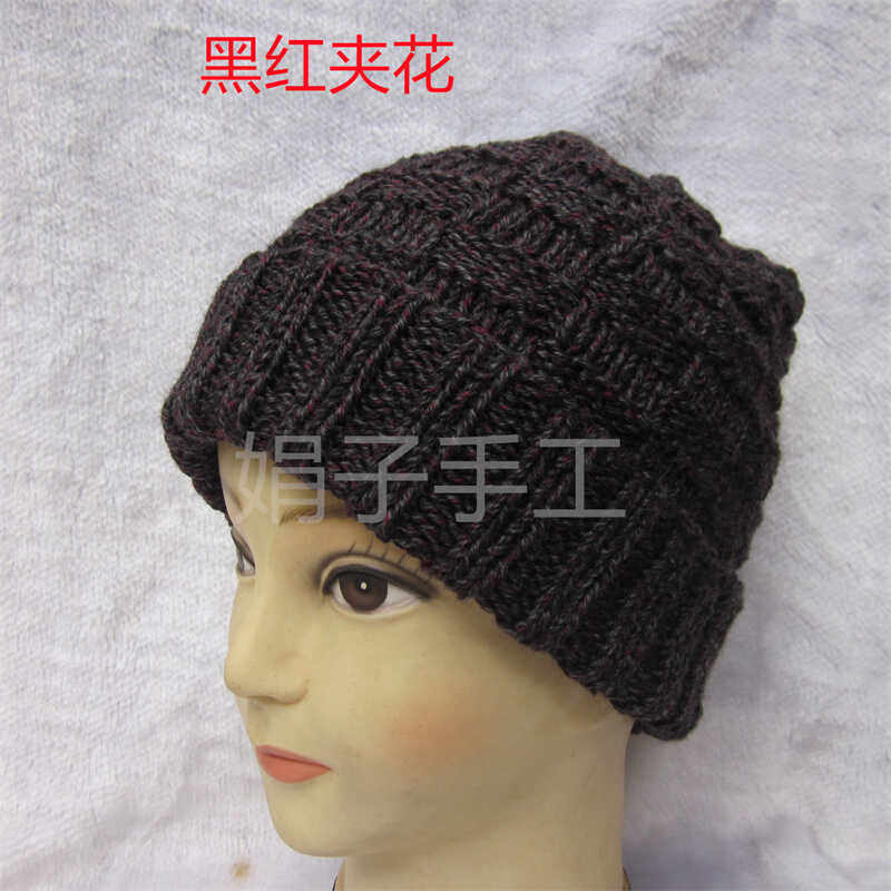 包邮秋冬款女士纯手工毛线针织编通用奶奶护耳潮奢包头帽子