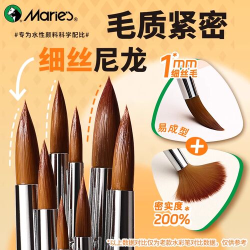 马利水彩画笔美术生专用