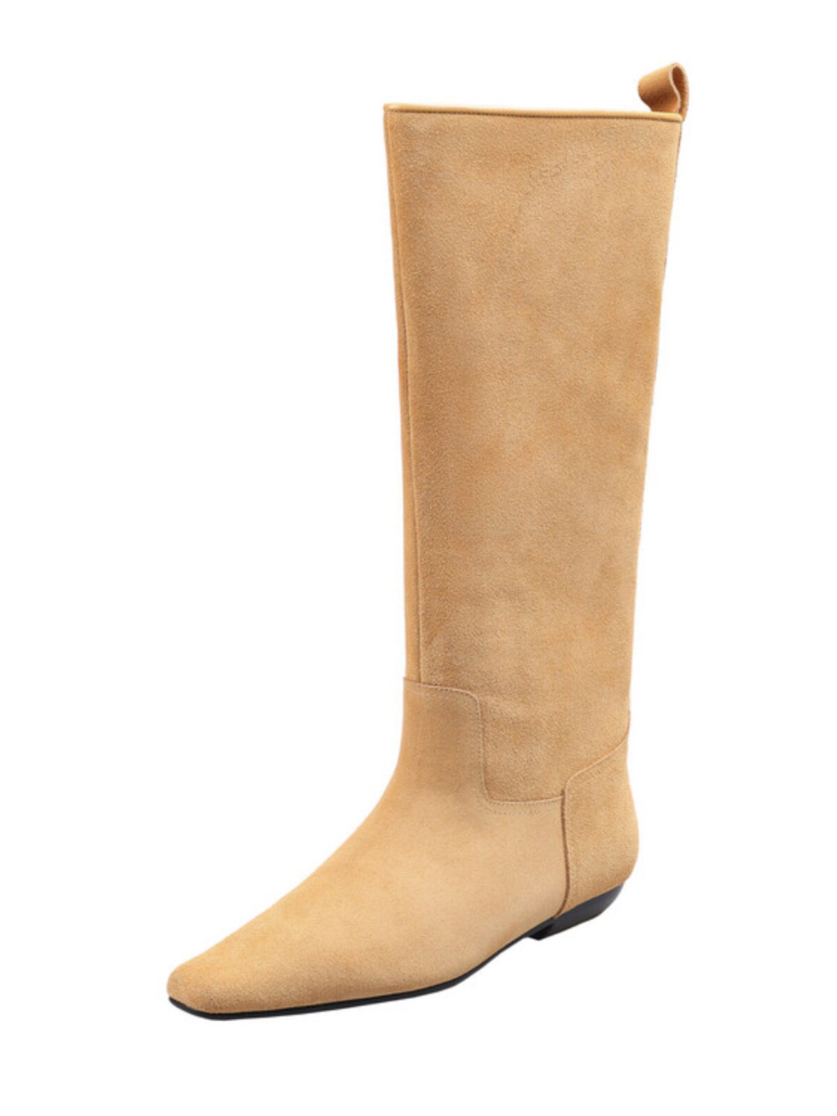 CHENGDU HANDMADE LEATHER BOOTS SLEEVE LOW HEEL PILE BOOTS WOMENS FASHION HIGH BOOTS SHOW THIN WOMENS BOOTS MAILLARD STYLE