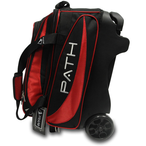 美国PYRAMID品牌拉杆大轮双球包两球袋红色
