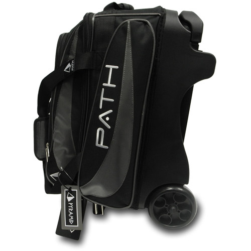 美国PYRAMID品牌拉杆大轮双球包两球袋银色