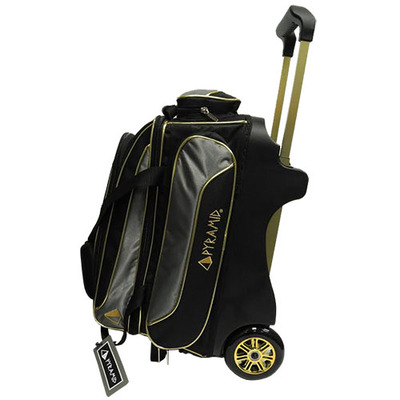 Pyramid Local Gold 24K Luxury Gorge Wheel Двух -шарнирная шаровая сумка с двойной сумкой для боулинга 2 шарика мешка