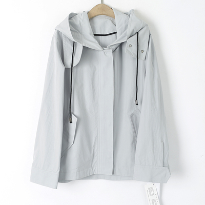 徕倩短款风衣女2023新款