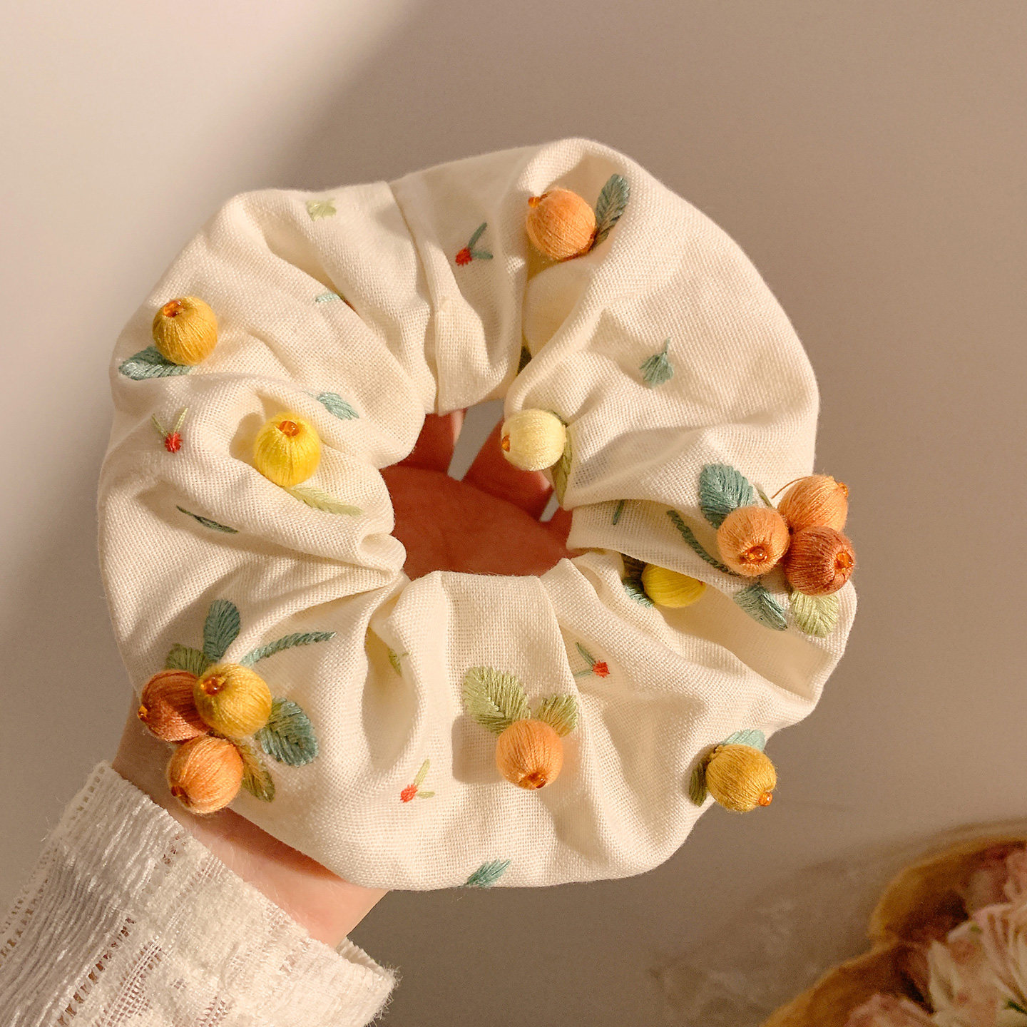 灿金硕果~重工刺绣果实大肠发圈女高级感气质小众头绳发饰扎头发,饰品/流行首饰/时尚饰品新,发饰,淘宝优惠券,粉丝福利购,淘宝优惠卷