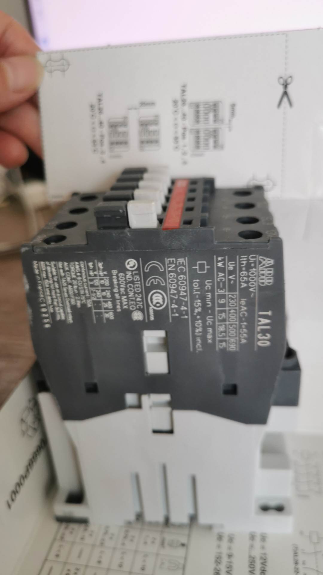 正品 ABB TAL30-30-10全新接触器17-32VDC现货议价