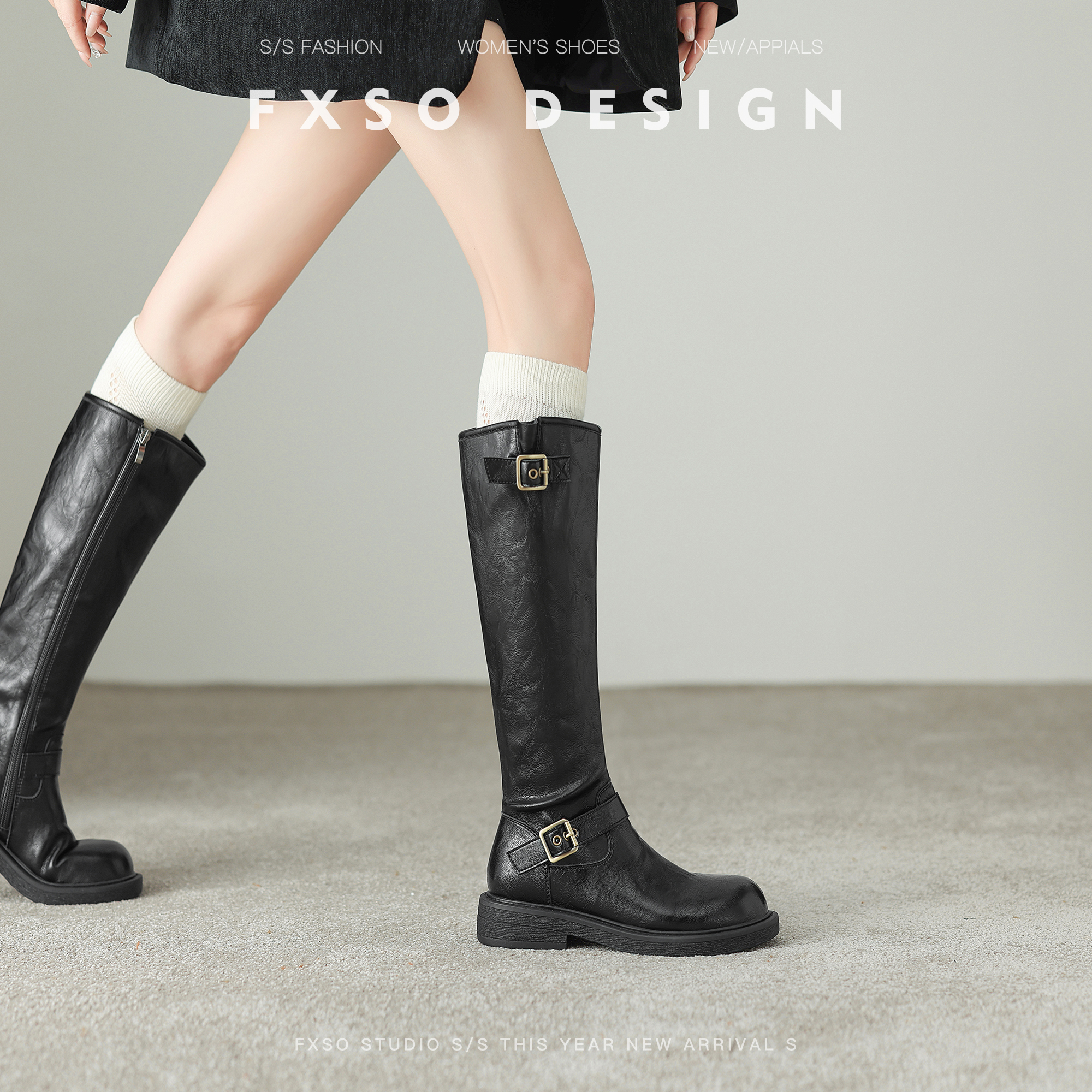 2024秋冬新款英伦风马丁靴