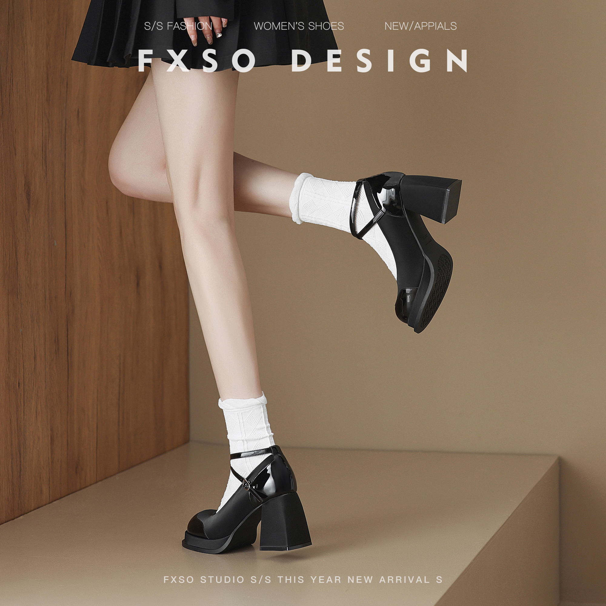 牛皮版【方巷大叔】气质高跟鞋