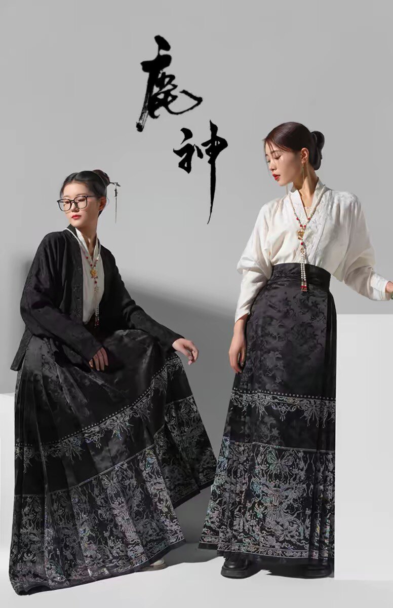 薄款【鹿神】原创螺钿马面裙套装日常明制汉服女2024春秋冬新款