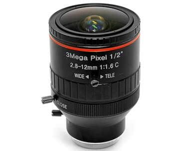 300万2.8-12mm手动光圈变倍三可变摄像头 广角3D扫描工业相机镜头