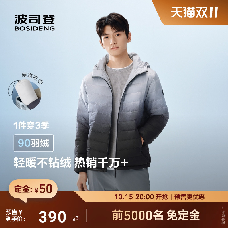 春季排骨条轻薄三防羽绒服