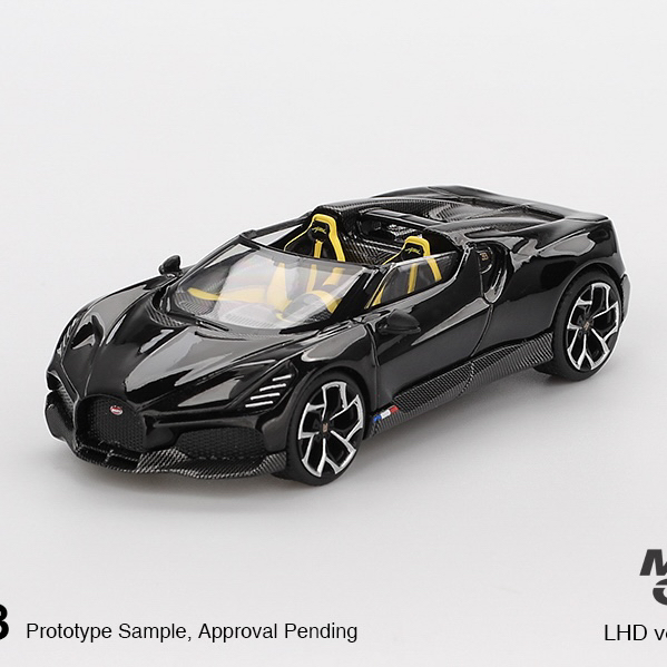 MINIGT 1:64 布加迪Bugatti W16 Mistral 黑色 1058#合金汽车模型