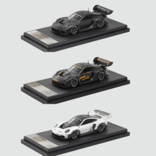 HKM 1:64 保时捷911 (992) GT3 R Rennsport 全碳大尾翼 合金车模