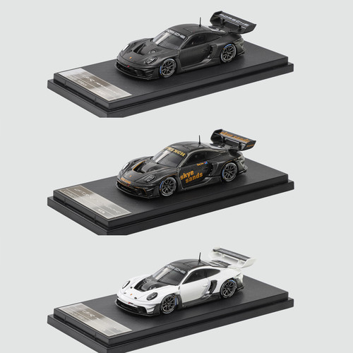 HKM 1:64 保时捷911 (992) GT3 R Rennsport 全碳大尾翼 合金车模