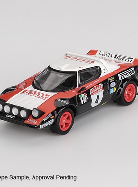 MINIGT 1:64 蓝旗亚Lancia HF #4 1978 Rally 1084#合金汽车模型