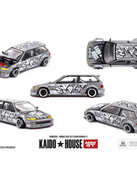 KAIDO MINIGT 1:64 本田思域Civic EF Manga V1 瓦罐合金开盖车模