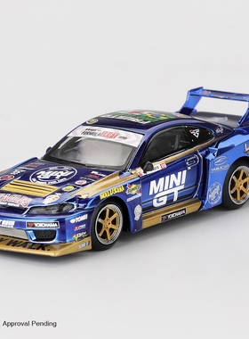 MINIGT 1:64 日产尼桑 S15 Silvia LB超级剪影 1157#合金汽车模型