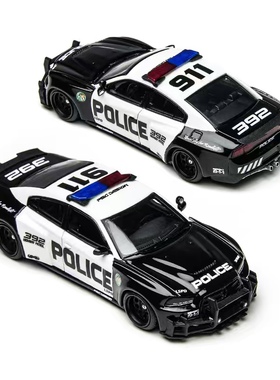 TM/PSC 1:64 道奇战马 斗殴者 Charger Brawler LSPD警车合金车模