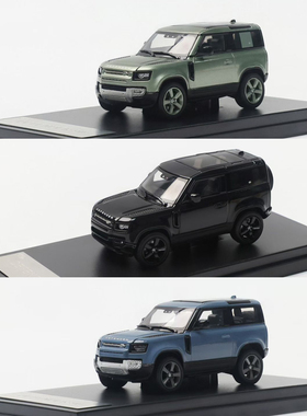 路虎卫士90 Land Rover Defender短轴 LCD 1:64 开盖版合金车模黑