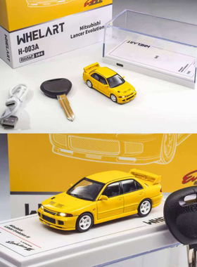 三菱Mitsubishi 蓝瑟 EVO3 灯光 轮艺Whelart  1:64 合金汽车模型