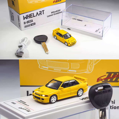 三菱Mitsubishi 蓝瑟 EVO3 灯光 轮艺Whelart  1:64 合金汽车模型