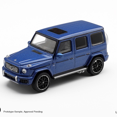MINIGT 1:64 梅赛德斯 奔驰 AMG G63 1210# 大G蓝色 合金汽车模型