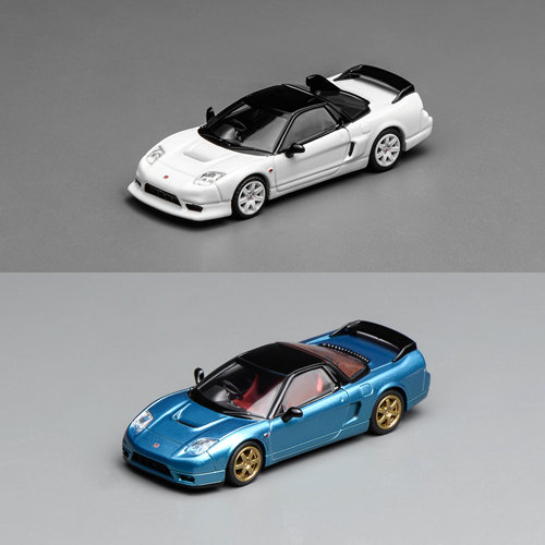 MH 1:64 本田Honda NSX-R NA2 冰蓝 GT冠军白 仿真合金汽车模型