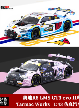 奥迪R8 LMS GT3 evo II GT Cup库洛米 TW 1:64 澳门 合金汽车模型