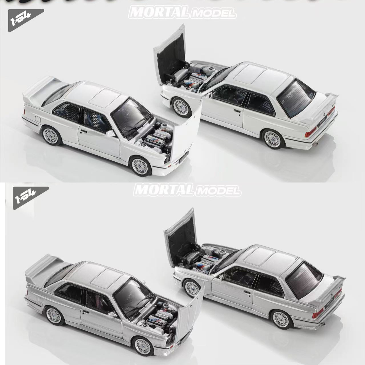 Mortal 1:64 宝马BMW  E30 M3 SPORT EVOLUTION 开盖合金汽车模型