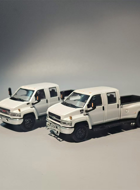 雪佛兰Kodiak皮卡 车模GOC 1:64 黑色 GMC Topkick合金汽车模型