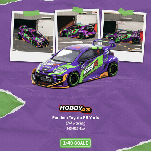TW 1:43 Pandem火箭兔 丰田GR 雅力士 Yaris EVA Racing 合金车模