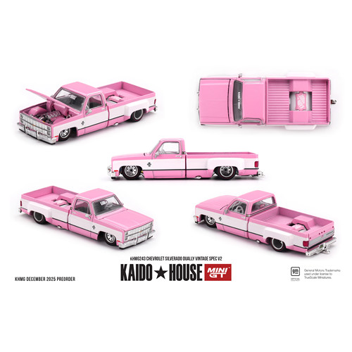 KAIDO MINIGT 1:64 雪佛兰Chevrolet Dually 皮卡 合金开盖模型车