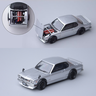 FH 1:64 尼桑天际线Skyline GT-R 2000GT-R KPGC10 合金开盖车模