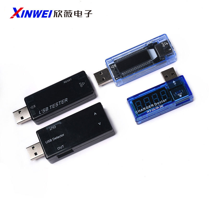 USB 전압 전류계 용량 타이머 전력 와트시 온도 감지 디스플레이 미터 충전기 인터페이스 테스터