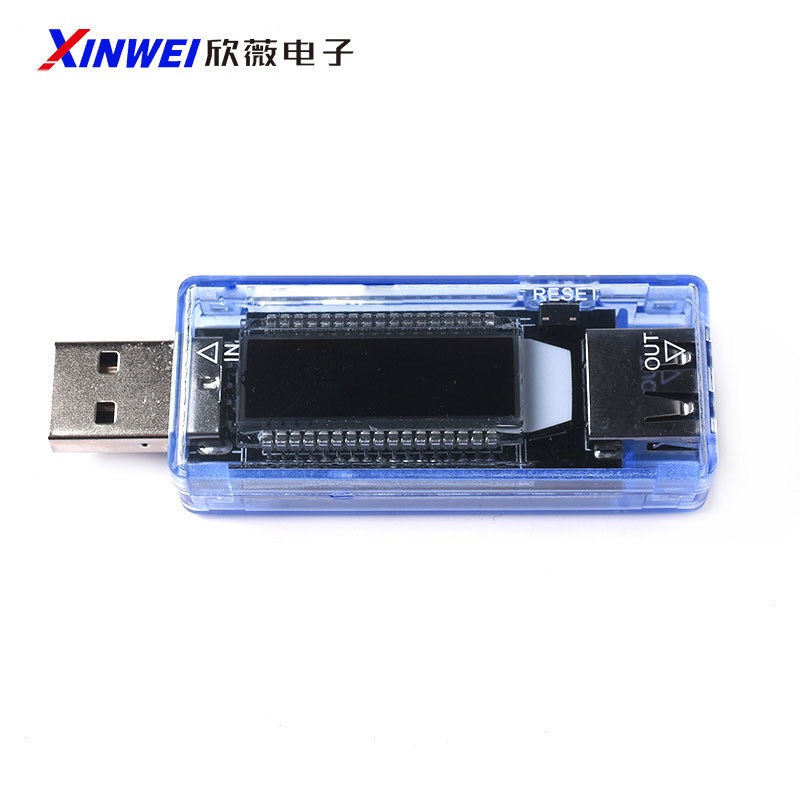 USB 전압 전류계 용량 타이머 전력 와트시 온도 감지 디스플레이 미터 충전기 인터페이스 테스터