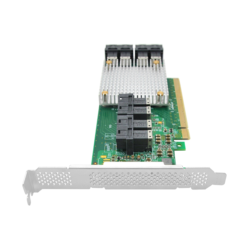 PLX NVMe转接卡 PCIe 3.0 X8 X16转多口8643接口 4口8口扩展卡 U2-封面