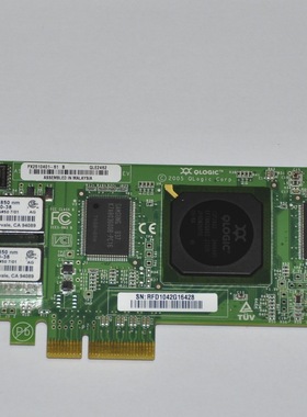 全新原装QLOGIC QLE2462 Dual-Port PCI-E Fiber Channel Card