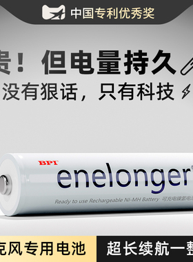 BPI倍特力话筒5号充电电池无线麦克风五号可充电大容量ktv长续航充电器套装aa蓝牙一体儿童k歌话筒专用电池