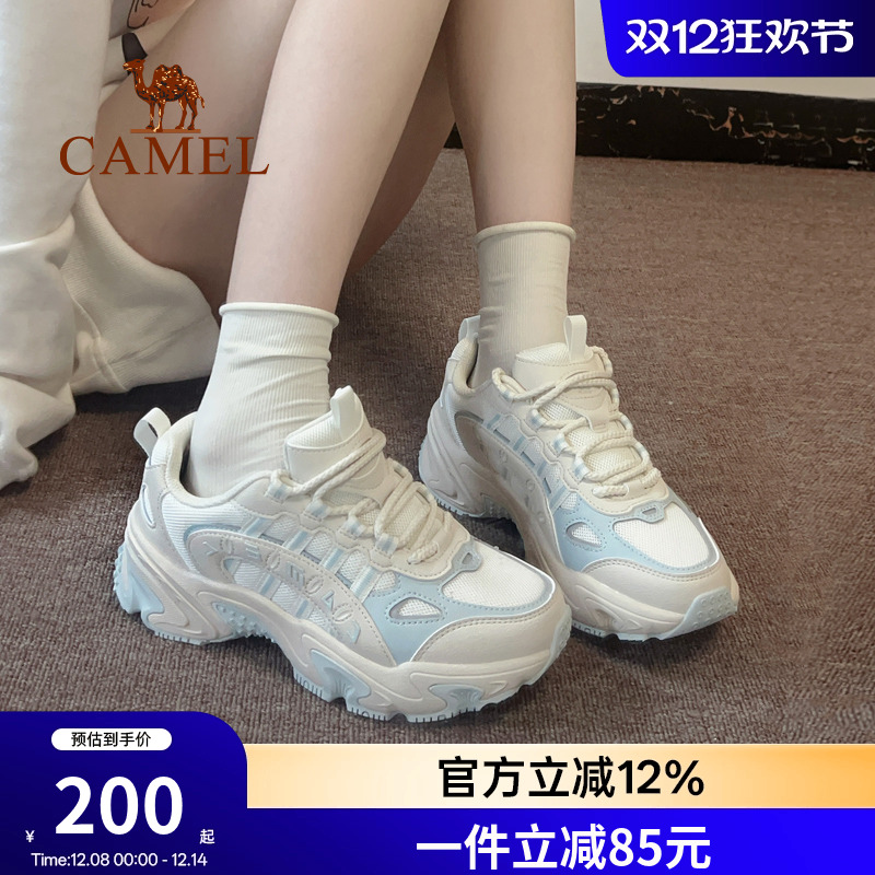 骆驼运动鞋女款2025新款老爹鞋