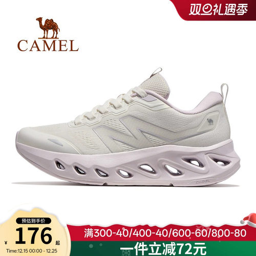 骆驼运动鞋2025春夏新款跑步鞋女款系带透气缓震轻便慢跑鞋男女款