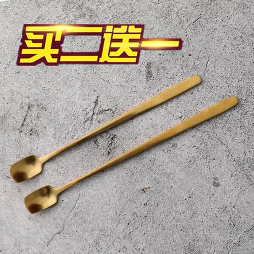 金色韩式创意个性水杯北欧咖啡勺
