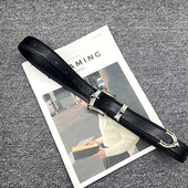 带暗黑高街欧美朋克个性 新款 皮带银饰扣腰带牛仔裤 设计感小众百搭