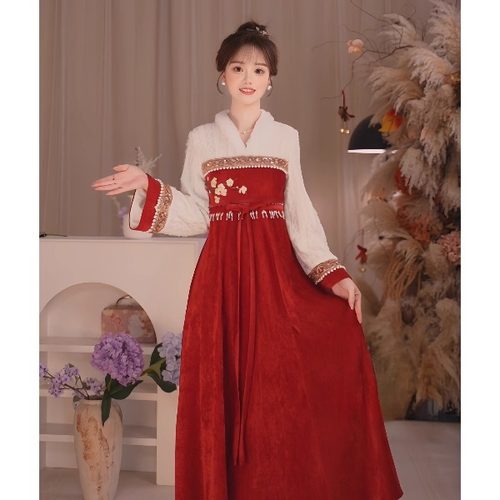 瑶西冬季加绒款连衣裙