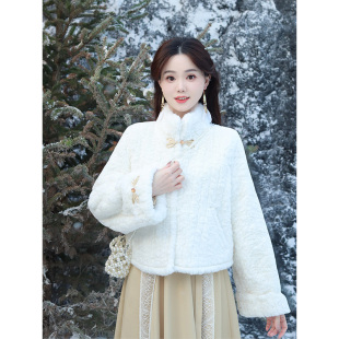 古风秋冬汉服国风短款 瑶西 穿搭民族风爆款 女款 外衣外套 霜序